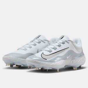Nike Mens Alpha Huarache Elite 4 Metal Baseball Cleats FD2745-104 Black Size 8